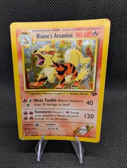 Pokemon TCG Blaine's Arcanine 1/132 Holo Gym Challenge Unlimited - Image 1
