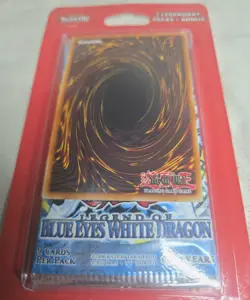 Konami Yu Gi Oh Legend of Blue Eyes White Dragon Booster Blister 2 Packs + Bonus - Image 1