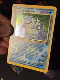 Pokemon Cards Blastoise 2/130 Holo Rare Base Set 2 - (LP+) *SWIRL* - Image 3