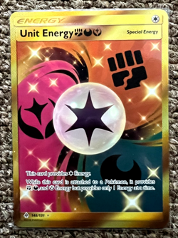 UNIT ENERGY 146/131 HOLO FORBIDDEN LIGHT SECRET POKEMON CARD NM - Image 1