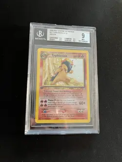 RED DOT ERROR 1st Edition Typhlosion 17/111 BGS 9 MINT Holo Pokemon Cards Neo - Image 1