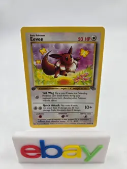 Eevee - 51/64 - Pokemon Jungle 1st Edition Card WOTC LP/NM - Image 1