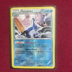 Pokemon TCG Samurott Legendary Treasures Reverse Holo Card 39/113 - Image 1