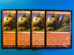MTG 4x Vivid Crag Lorwyn Modern Magic the Gathering Card x4 NM - Image 1
