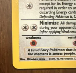 Pokemon TCG Clefable Holo Unlimited Rare Card Jungle Base Set 1/64 - Image 2
