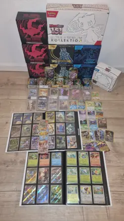 Pokemon XXL Sammlungsauflosung Grading Cards + Cards +1x 151 Binder + Boxen Leer - Image 1