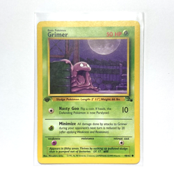 Grimer - #48/62 - Fossil Set 1st Edition - 1999 WOTC Pokemon Card Common - LP - Image 1