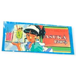 Sony PlayStation 1 PS1 Asuka 120% Burning Fest Vintage Memory Card Sticker - Image 1