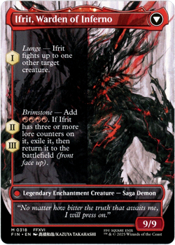 Clive, Ifrit's Dominant (Borderless) - 0318 - Final Fantasy MTG - NM/M - Image 2