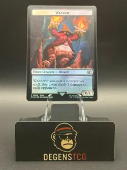 Hero (0003) Wizard (0014) Double-Sided Token Final Fantasy Foil mtg - Image 2
