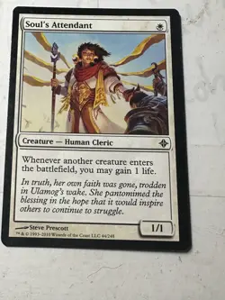 MTG Soul's Attendant, Rise of the Eldrazi, Heavily Played, English - Image 1
