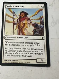 MTG Soul's Attendant, Rise of the Eldrazi, Heavily Played, English - Image 2