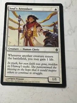 MTG Soul's Attendant, Rise of the Eldrazi, Heavily Played, English - Image 4