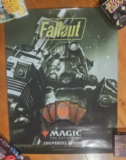 Magic The Gathering Promo Poster Group (Lotr, Dr Who, Fallout, D&D, ACreed) Foil - Image 1