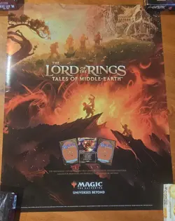 Magic The Gathering Promo Poster Group (Lotr, Dr Who, Fallout, D&D, ACreed) Foil - Image 2