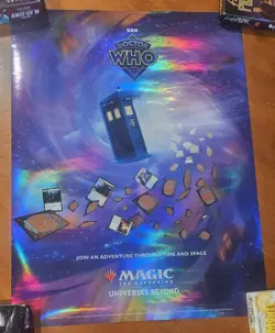 Magic The Gathering Promo Poster Group (Lotr, Dr Who, Fallout, D&D, ACreed) Foil - Image 3
