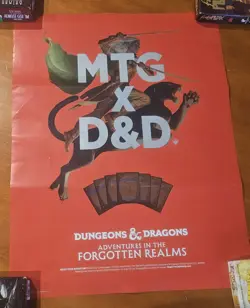 Magic The Gathering Promo Poster Group (Lotr, Dr Who, Fallout, D&D, ACreed) Foil - Image 4