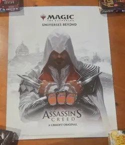 Magic The Gathering Promo Poster Group (Lotr, Dr Who, Fallout, D&D, ACreed) Foil - Image 5