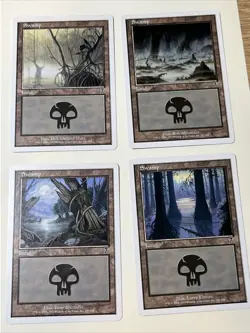 Swamp x4 - 7th Edition Magic Gathering MtG - NM - Image 1