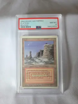 Magic the Gathering Plateau Dual Land Revised Edition PSA 8 - Image 1