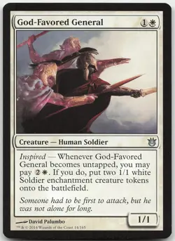God-Favored General 14 Uncommon Born of the Gods NM MTG - Image 1