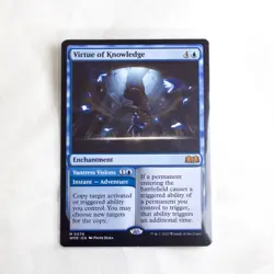 Virtue of Knowledge [New, Near Mint] Mythic Rare {Wilds of Eldraine} MTG - Image 1