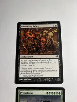 MTG Magic the Gathering Crumbling Ashes (35/187) Eventide + Primalcrux 73/180 - Image 2