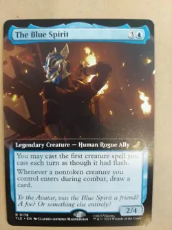 MTG The Blue Spirit 0178 Regular (Extended Art) Avatar TLE NM - Image 1