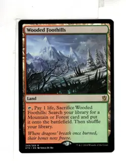 MTG SkeenAB Wooded Foothills from Khans of Tarkir. NM. - Image 1