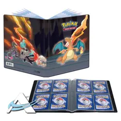 POKEMON ULTRA PRO ALBUM • SCORCHING SUMMIT Charizard Binder 80 Carte 4 Tasche - Image 1