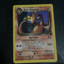 3x Pokemon TCG Dark Charizard Non-Holo Card 21/82 Team Rocket 2000 Vintage LP - Image 4