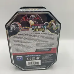 Pokemon Paldean Fates Tin Great Tusk ex 4 Packs New Sealed English SEALED NEW - Image 2