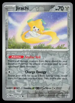 Jirachi 126/182 Reverse Holo Pokemon Paradox Rift NM - Image 1