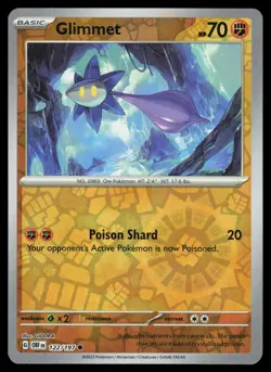 Glimmet 122/197 Reverse Holo Pokemon Obsidian Flames NM - Image 1
