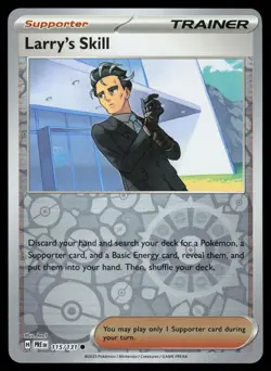 Larry's Skill 115/131 Reverse Holo Pokemon Prismatic Evolutions NM - Image 1