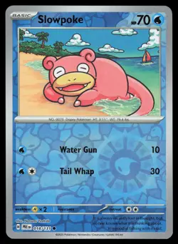 Slowpoke 018/131 Reverse Holo Pokemon Prismatic Evolutions NM - Image 1