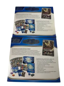 Pokemon TCG Stellar Crown POKEMON CENTER Elite Trainer Box ETB SEALED (LOT OF 2) - Image 2