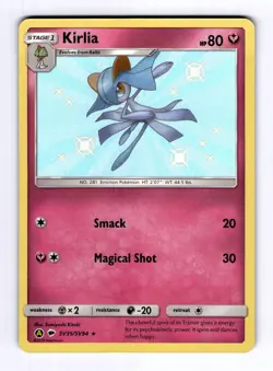 Kirlia Hidden Fates: Shiny Vault #SV35 (2017) Holo NM Pokemon - Image 1