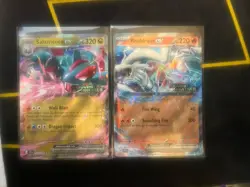 Pokemon Salamence ex & Reshiram ex Premium Collection Promos Journey Together-NM - Image 1