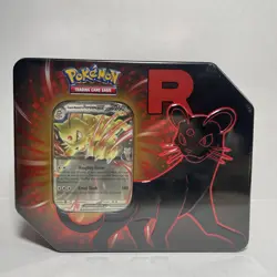 Destined Rivals Team Rocket Tin (Persian ex) - Sealed New - Pokemon TCG - Image 1