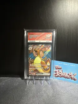 Pokemon 151 Charizard EX FULL ART SECRET RARE 183/165 Ace Grade 10 LOW POP - Image 2