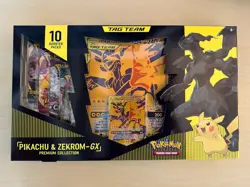 Pokemon TCG: Pikachu & Zekrom GX Premium Collection Box! New, Sealed! - Image 1