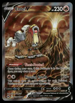 Entei V GG36/GG70 Crown Zenith: Galarian Gallery Pokemon TCG - Image 1