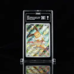 2025 POKEMON SVP BLACK STAR #173 EEVEE PRISMATIC EVOLUTIONS ETB PROMO TAG 9 - Image 1