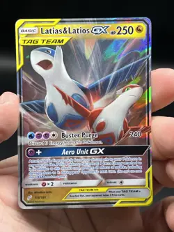 Latias & Latios GX 113/181 Ultra Rare Pokemon Sm-Team Up English Tag Team NM - Image 3