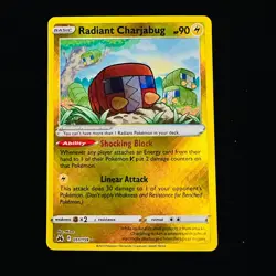 Radiant Charjabug HP 90 - 051/159 Crown Zenith Holo Sword & Shield Pokemon TCG - Image 1