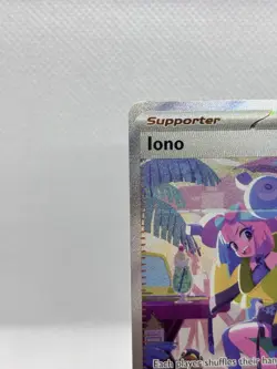 Pokemon - Paldean Fates - Iono 237/091 - SIR - LP - Print Line On Back - Image 2