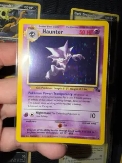 Haunter 6/62 Holo Rare Fossil Pokemon TCG Lightly Played LP - Image 1