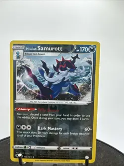 Pokemon TCG Hisuian Samurott S&S - Astral Radiance 100/189 Reverse Holo - Image 1