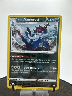 Pokemon TCG Hisuian Samurott S&S - Astral Radiance 100/189 Reverse Holo - Image 2